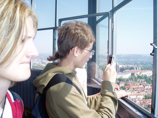 Pohled z Petřínské rozhledny..